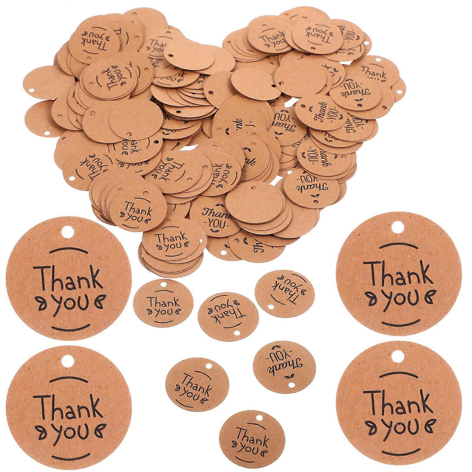 Printable Circle Tags 200Pcs Kraft Paper Gift Tags Ideal For Students And Light Brown Lightweight Tagging Option