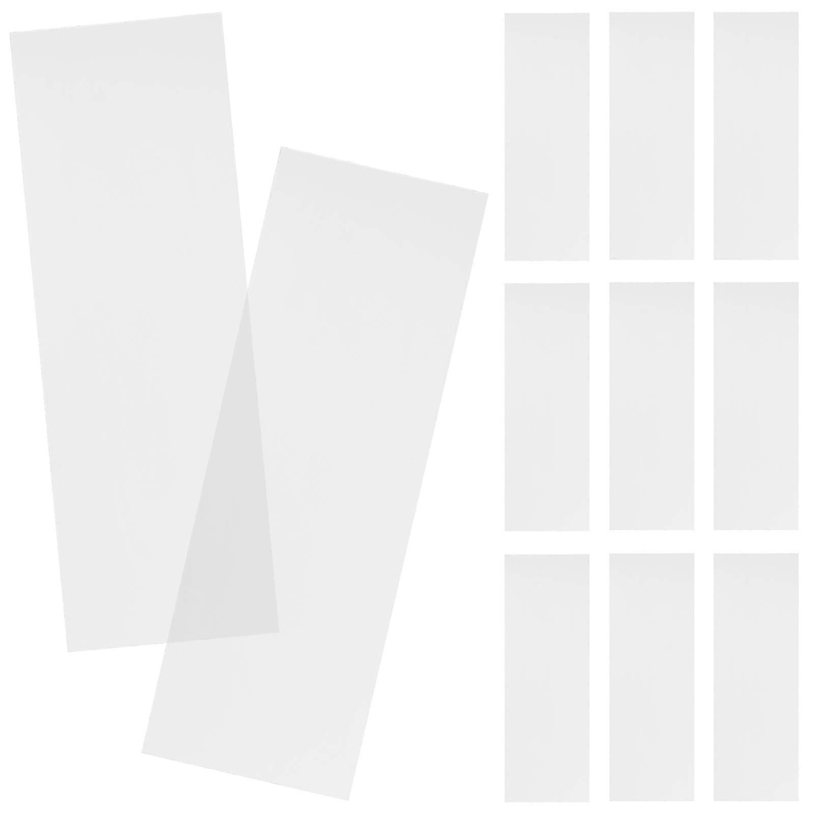 100Pcs Clear Glass Microscope Slides For Observation In Biological Education Props Transparent 7.62X2.54Cm Laboratory Use