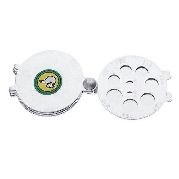 1 set aluminum foldable fan shape dimensioning gauge meter