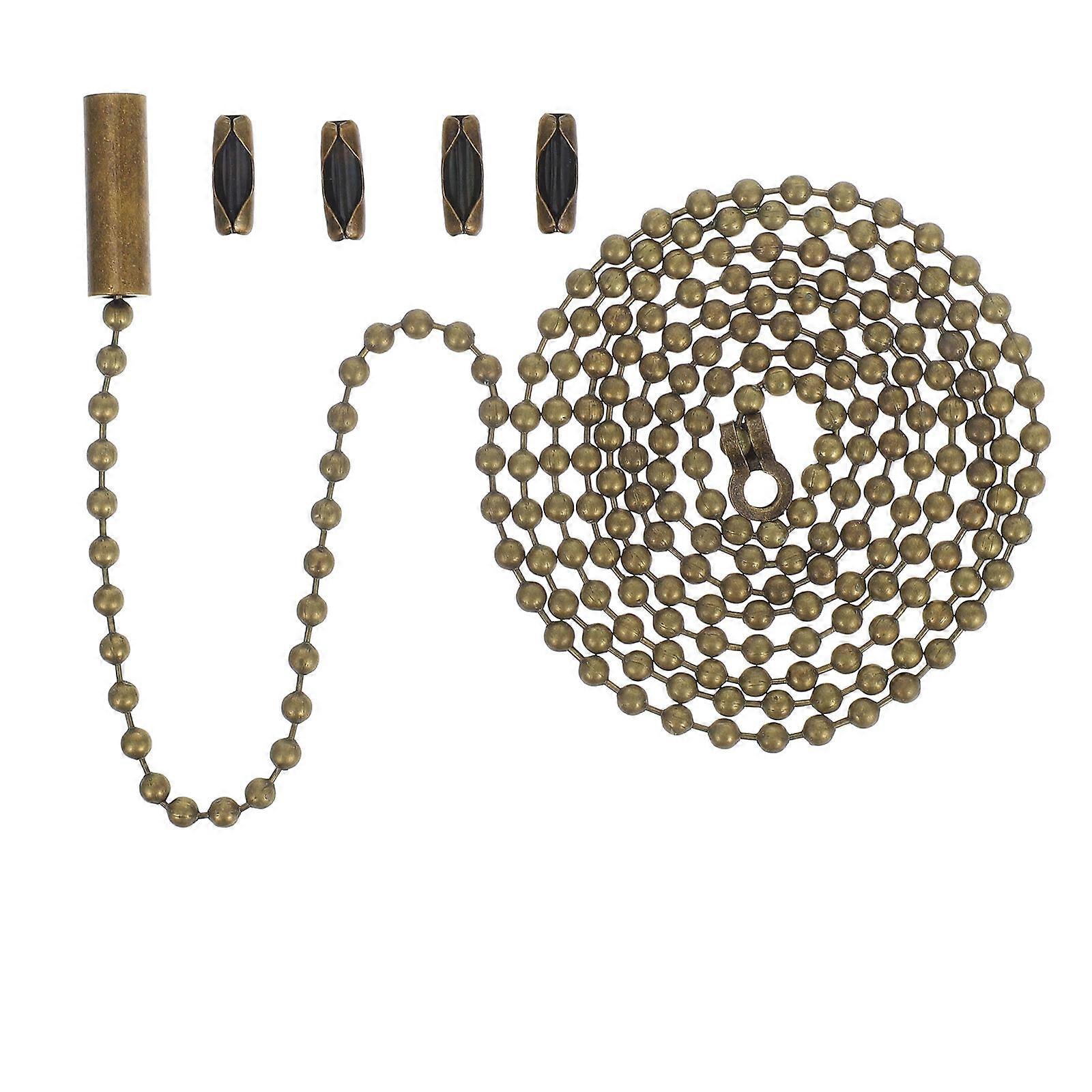 Ceiling Fan Pull Chain Extender Durable Beaded Chain for Light Fixtures Easy Installation for Ceiling Fans Wall Lights Bedside Lamps Vintage Bronze