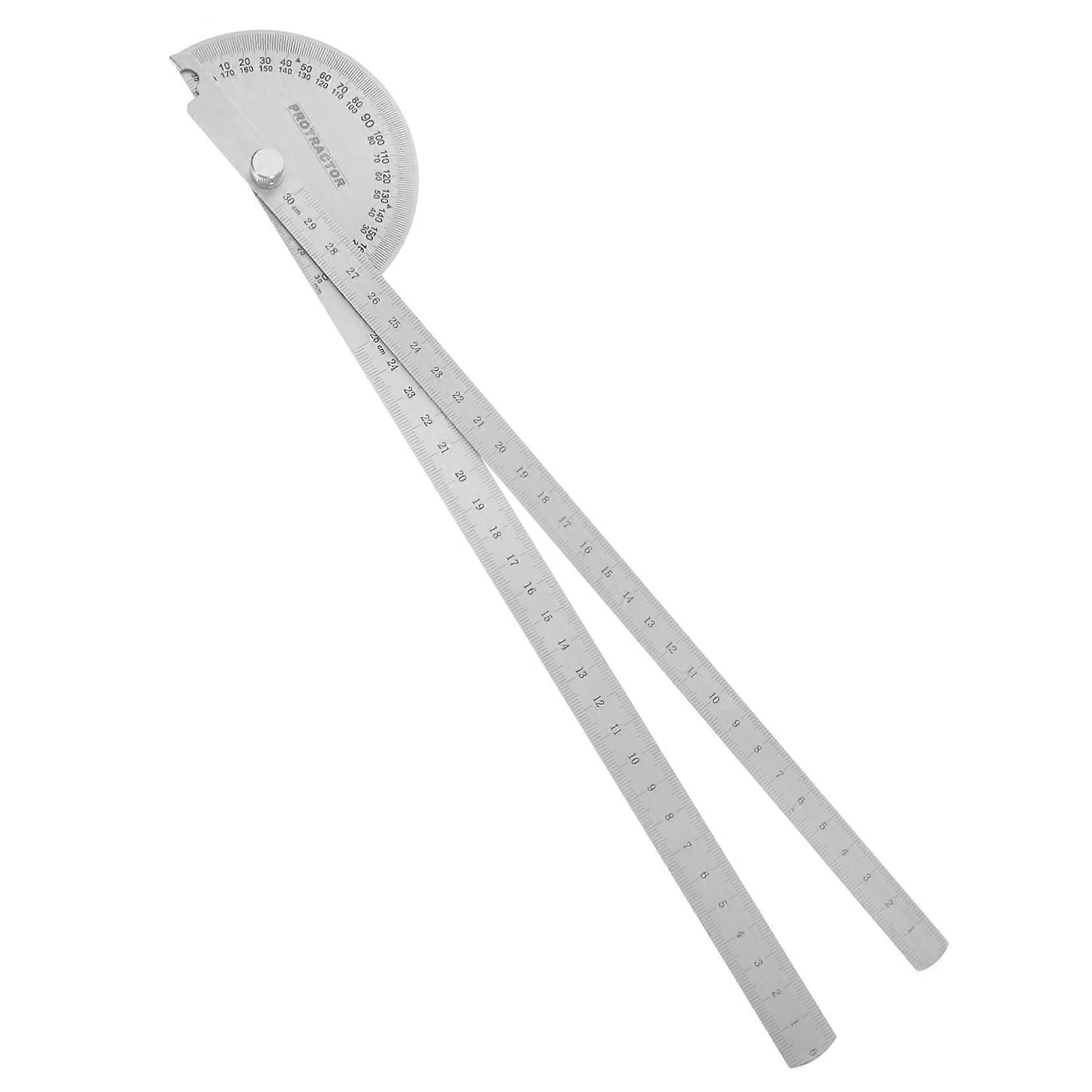 Angle protractor with swivel arm  
Precise measuring tool for woodworking and construction projects  
Durable and easy to handle