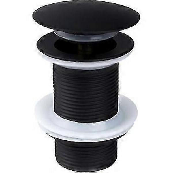 Pop-up drain plug, pop-up plug without overflow, universal pop-up sink stopper, black sink drain plug.