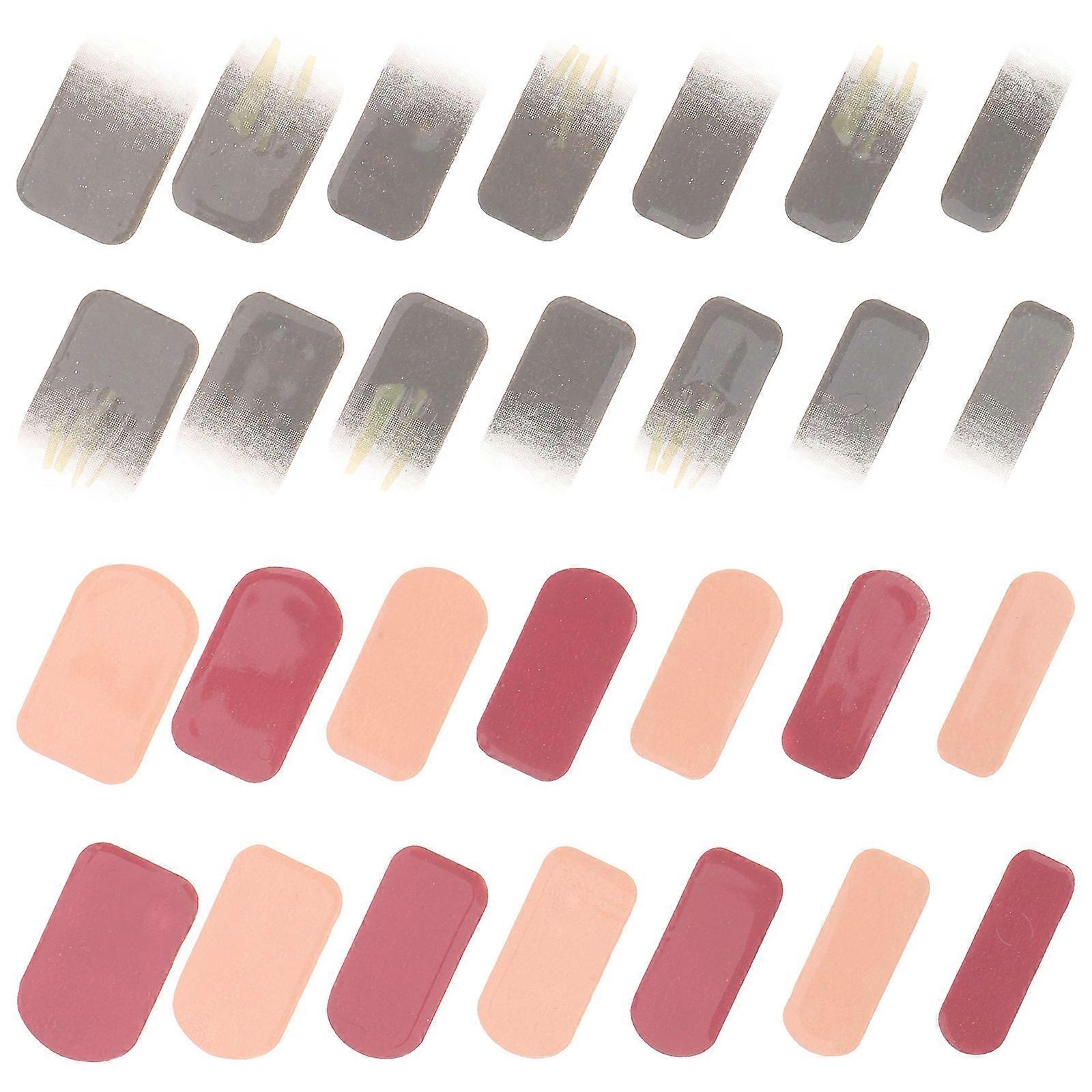 Self Adhesive Nail Decals For DIY Users Assorted Color Waterproof 6 Sheets