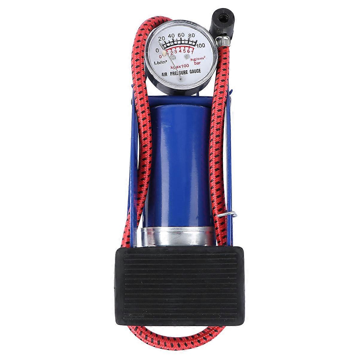 Bike Pump with Pressure Gauge for Bicycle Lightweight Portable Suitable for Multiple Vehicles 7.5x10 Inches