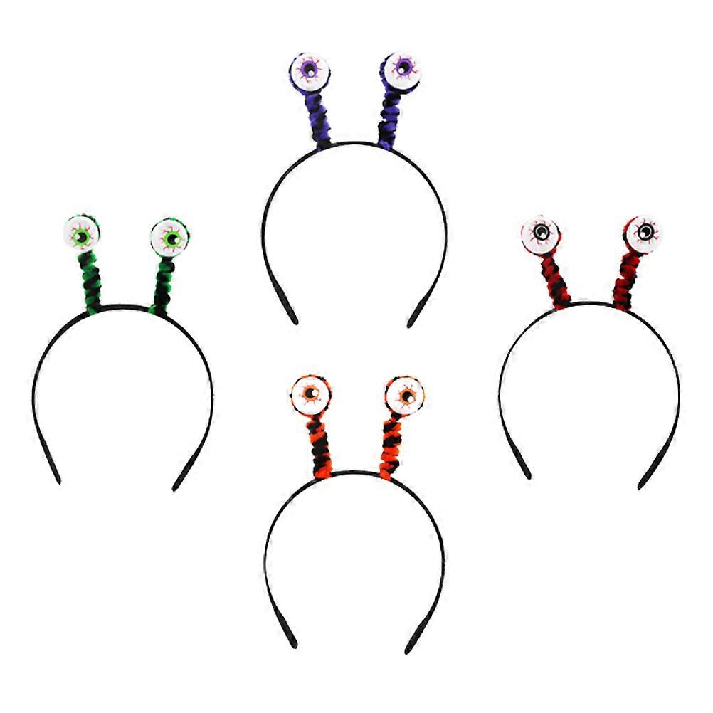 Here's a refined and professional product description based on your input:
**4pcs Halloween Party Headbands with Eyeball Decorations –