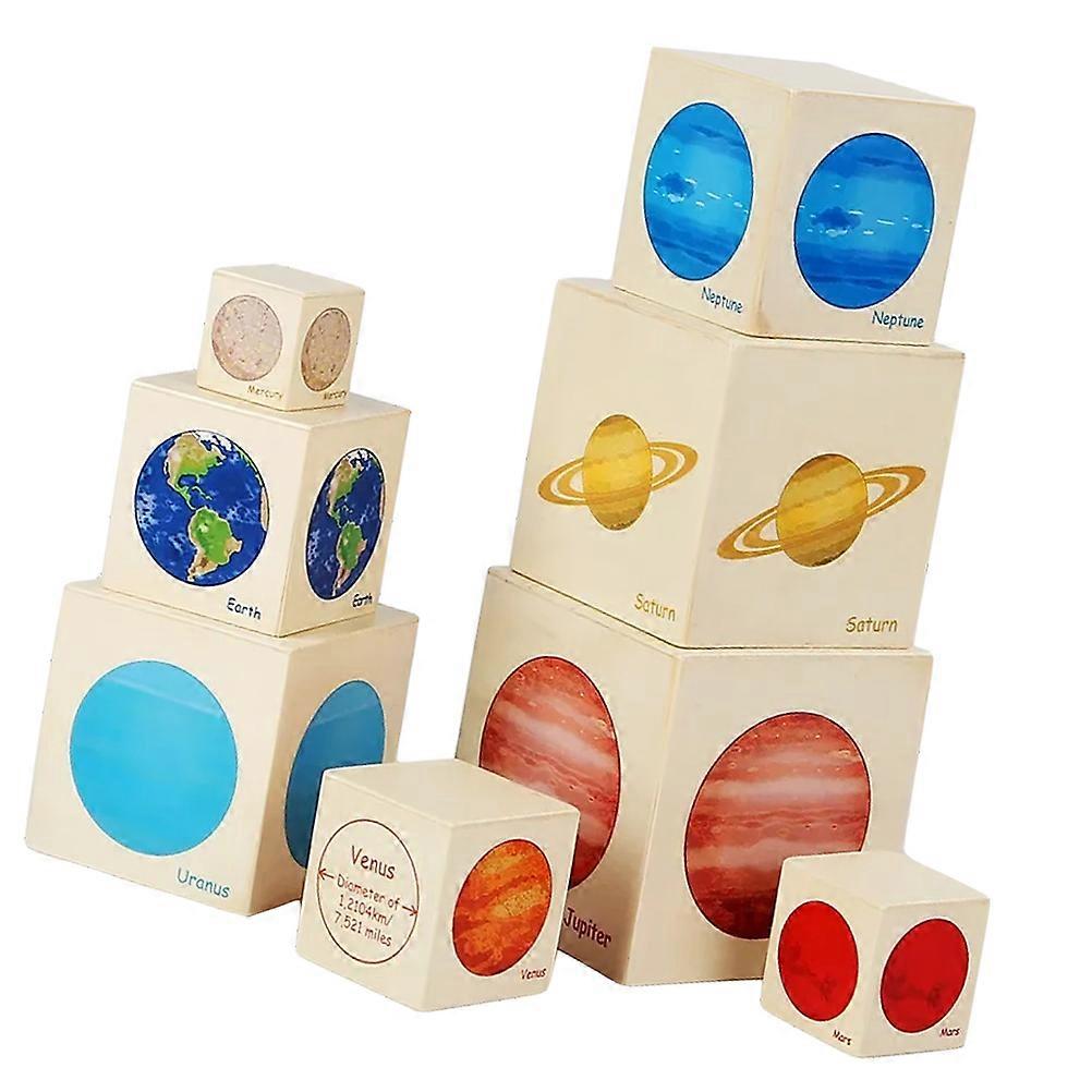 It looks like you're referring to a product description or title for an educational toy, possibly something like **"Planet Stacking Boxes –