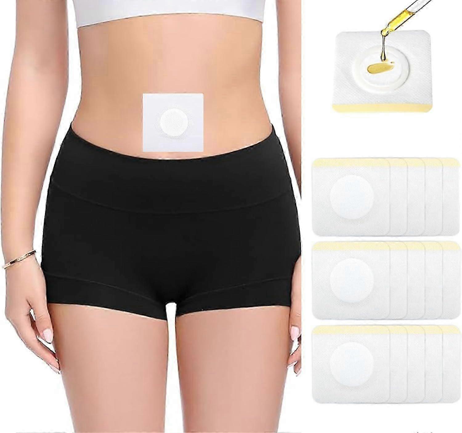 100pcs Disposable Castor Oil Pack Wrap Belly Button(Oil Not