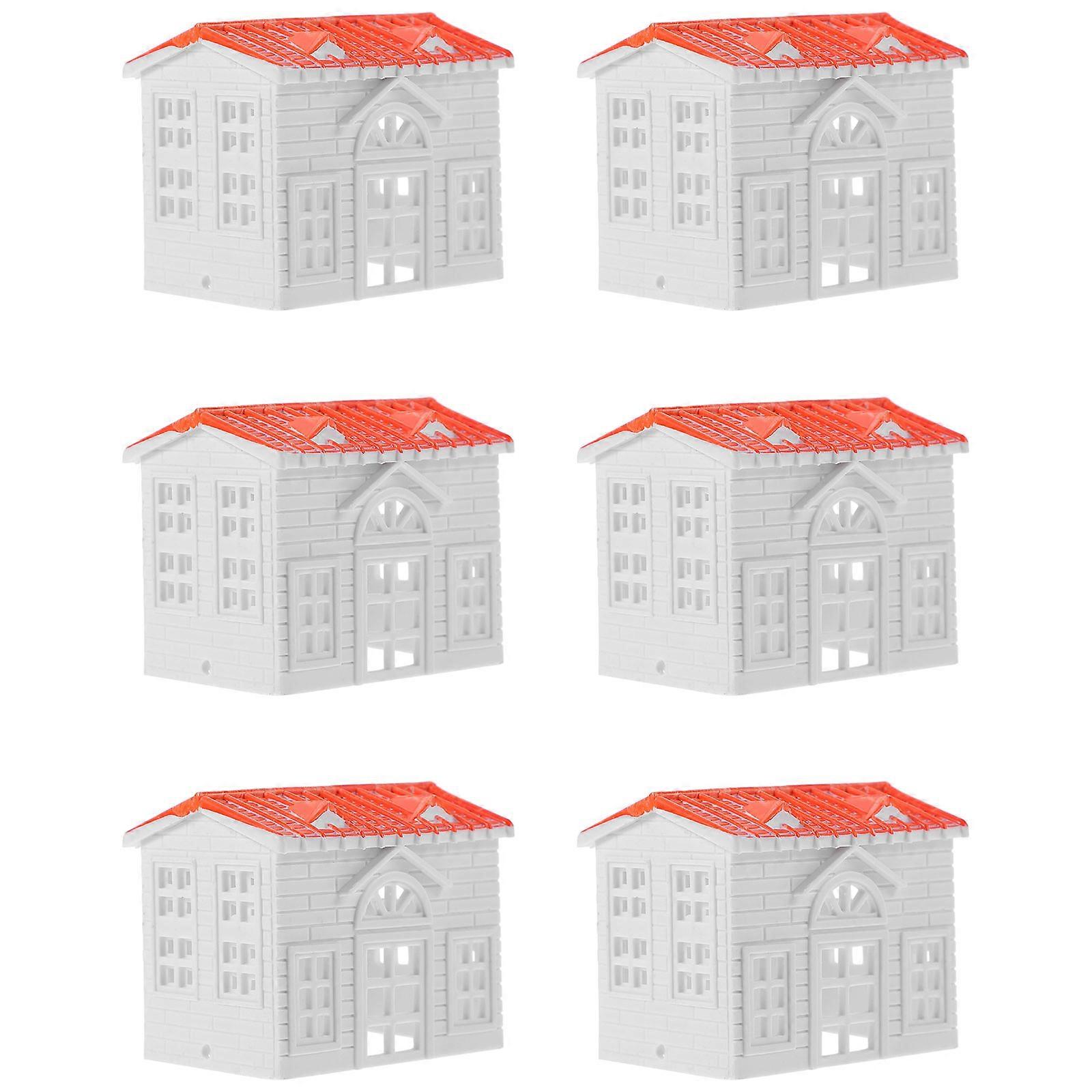10Pcs Simulation Villa Models Small Building Models Creative Sand Table Models