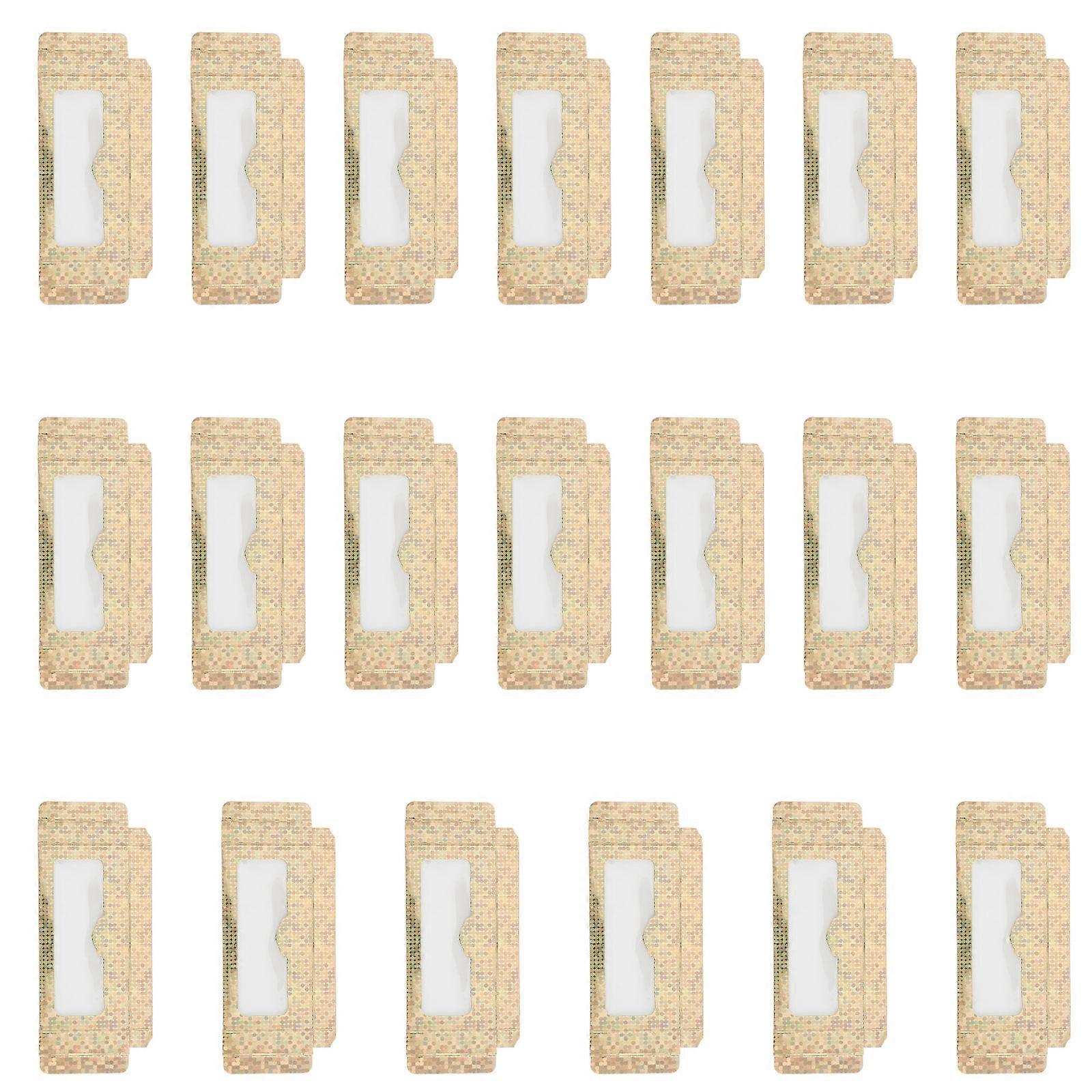 False Eyelash Organizer Paper Rectangular Window Design Daily Makeup 20Set