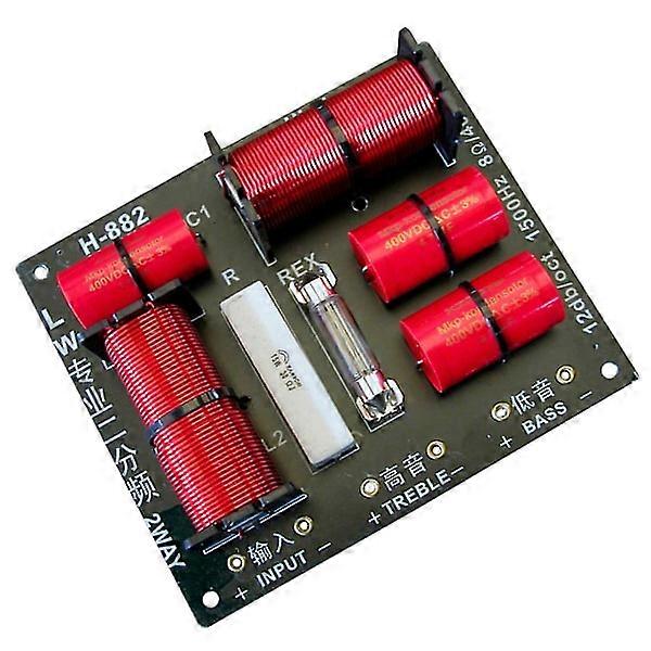 400W High and Low Frequency Dividing Filter 8 Ohm 2-Way Tweeter Dividing Filter 1.5 Khz with Overcurrent Protection