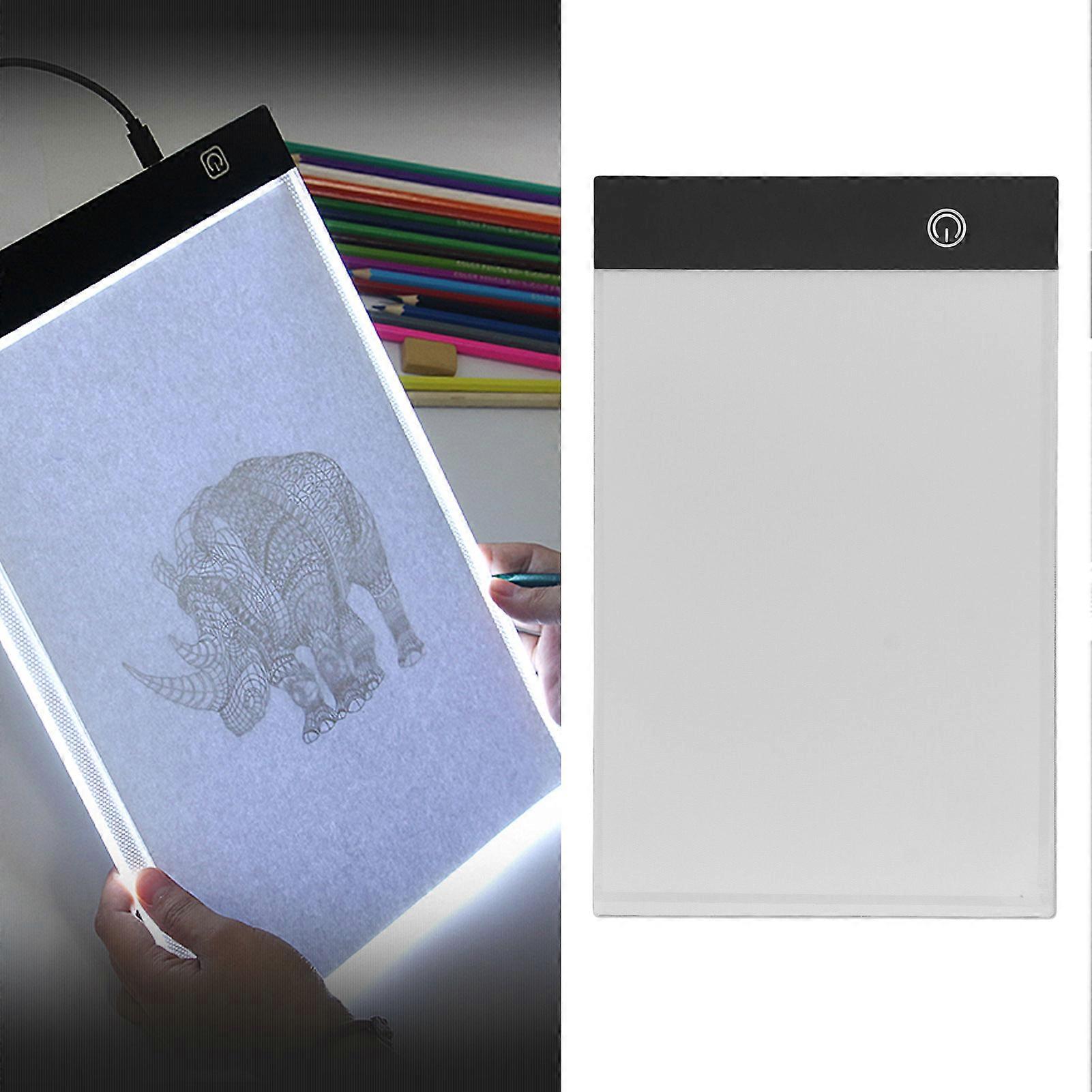 LED Light Box Tracer Ultra Thin Portable Dimmable Artcraft Tracing Pad A5 for Drawing Painting 3 Levels Brightness 