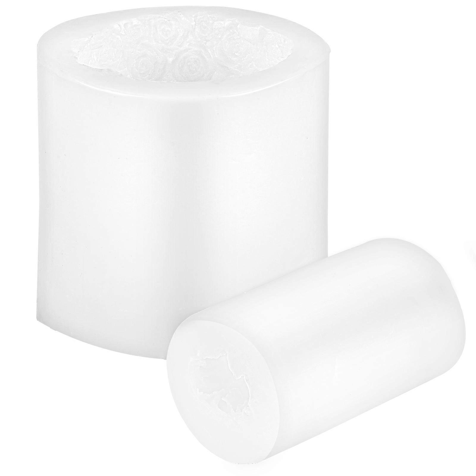 2Pcs Rose Flower Silicone Molds for DIY Aromatherapy Soap and Candle Making