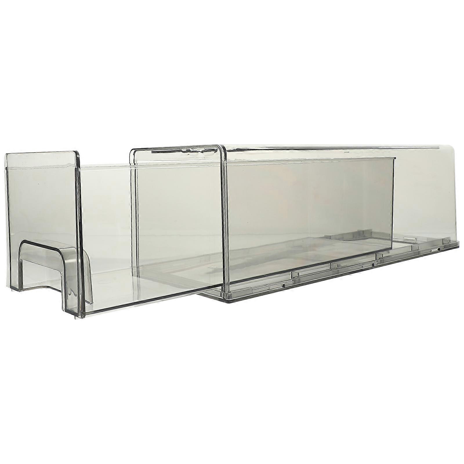 Transparent PET Food Storage Box for Refrigerator Organization with Large Capacity and Freshness Saving .5x7.8x4.9 inches