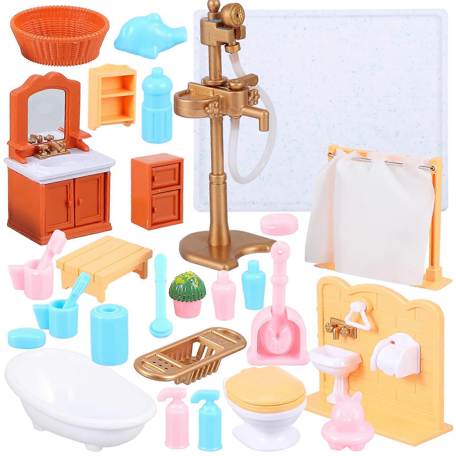 Dollhouse Mini Label Accessories Mini House Ornament Miniature Scene Accessories Hobbyists 9.1X7.3X2CM 1Set