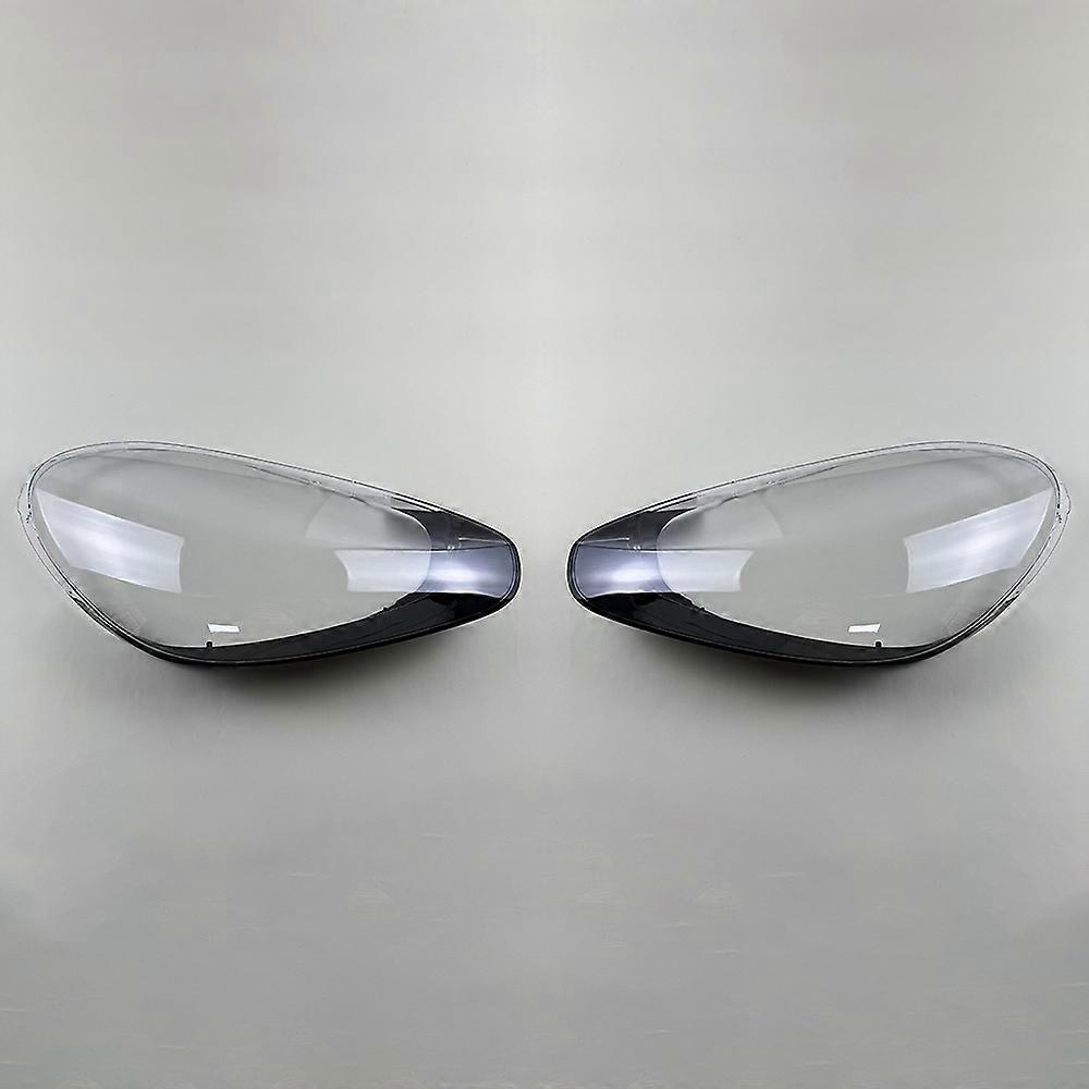 Anwendbar für Porsche Cayenne 2015 2016 2017 Auto Frontscheinwerfer Abdeckung Auto Scheinwerfer Lampenschirm Lampenabdeckung Scheinwerfer Licht Linsengehäuse Kappen