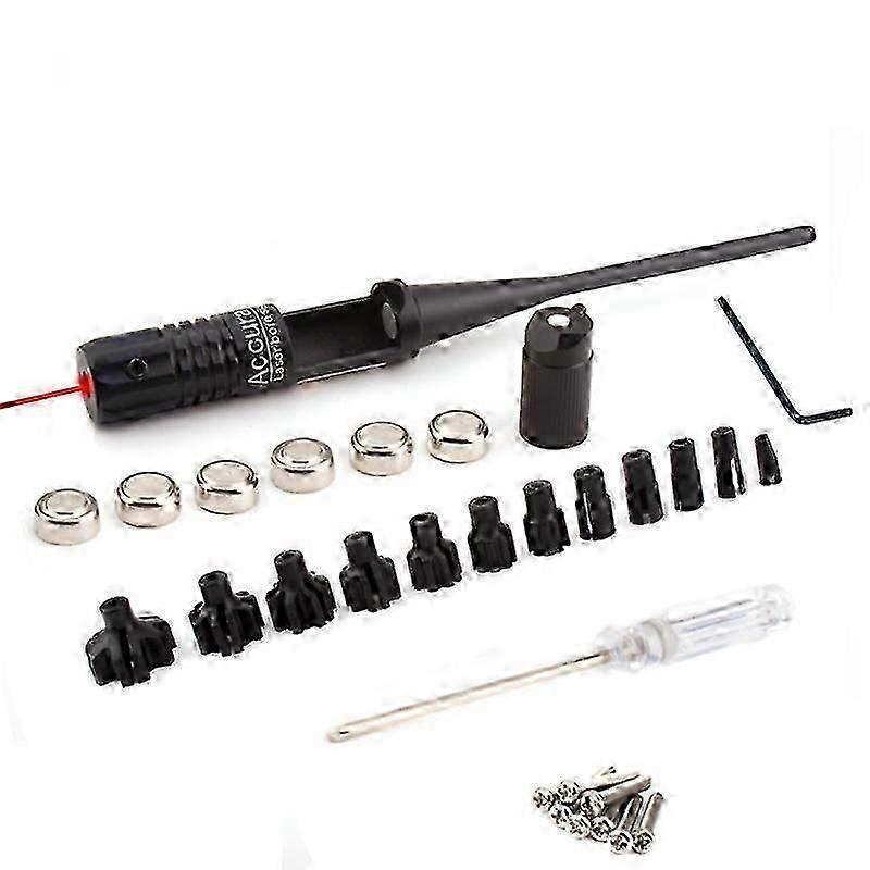 Laser Calibrator Aluminum Alloy Calibrator Turn-Free Laser Calibrator Adjustable Adapter Suit With 12 Adjustable Adapters Red Light-ss