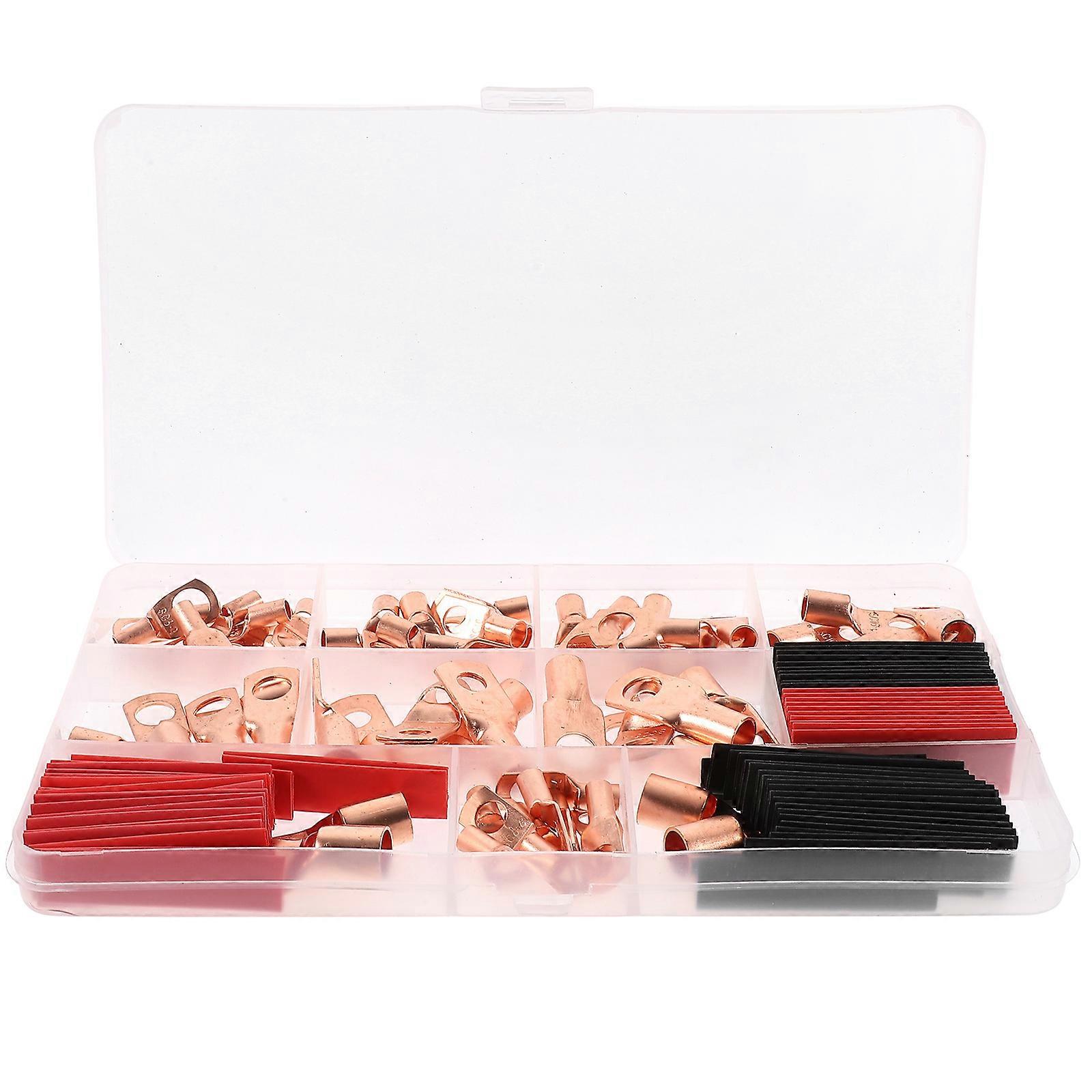 Professional Wire Terminal 60 X Heat Shrink Tubings For Protection From Abrasion In Industry And Home 1.8×0.4×0.4in Corrosion Resistance 60Pcs