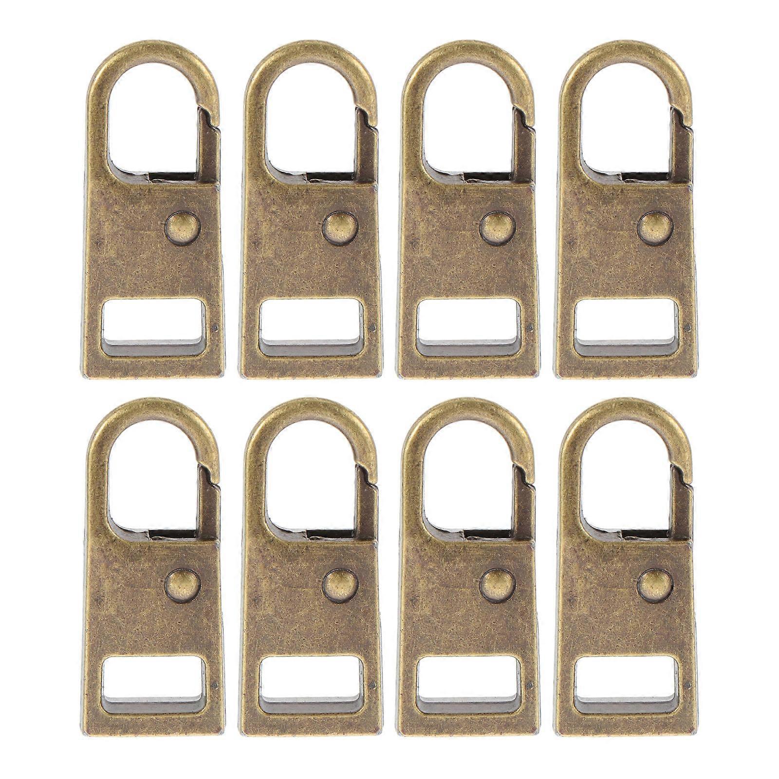 Detachable Zipper Head 8Pcs Versatile Solution For Daily Use Travel And Golden Color With Quality Assurance