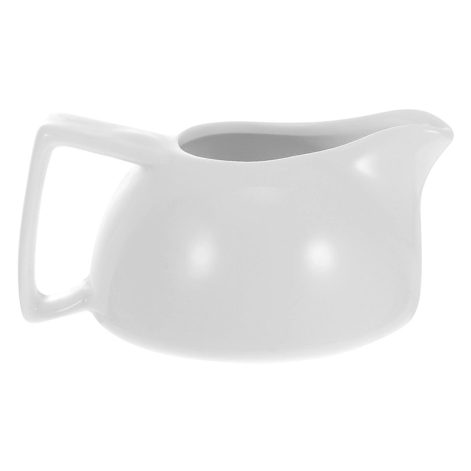 Ceramic Sauce Container For Home 14X10X7.5CM Smooth Design Holding Sauce 1Set