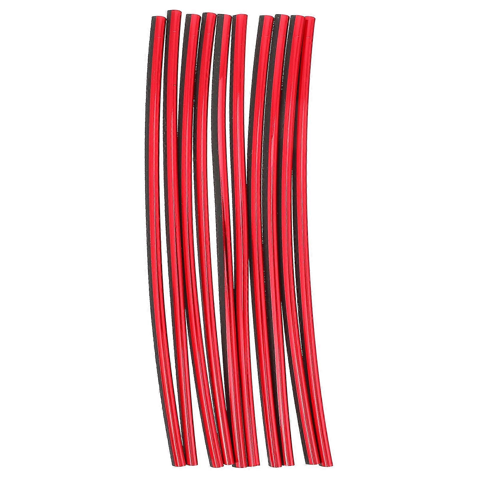 Car Decor Accessories with Bright Red Strip 40pcs Easy to Install and Cut Glue Craftsmanship