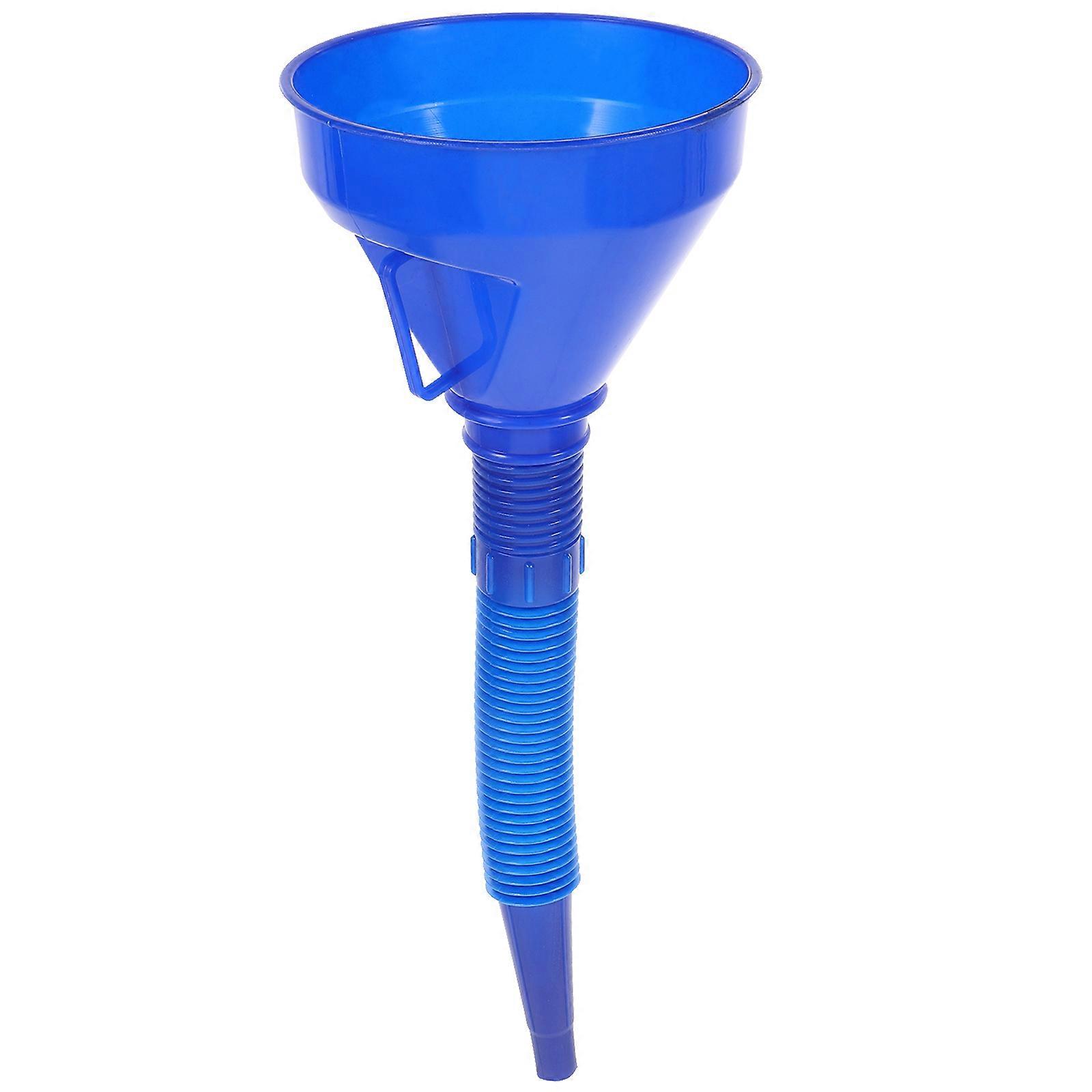 Flexible Long Funnel with Built In Filter for Gasoline and Oil Efficient Fuel Pouring Tool for Vehicle Owners