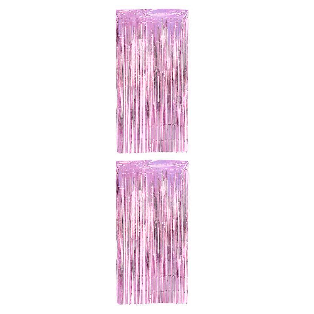 2pcs Tinsel Fringe Curtains Streamers Party Decor Backdrop for Celebrations