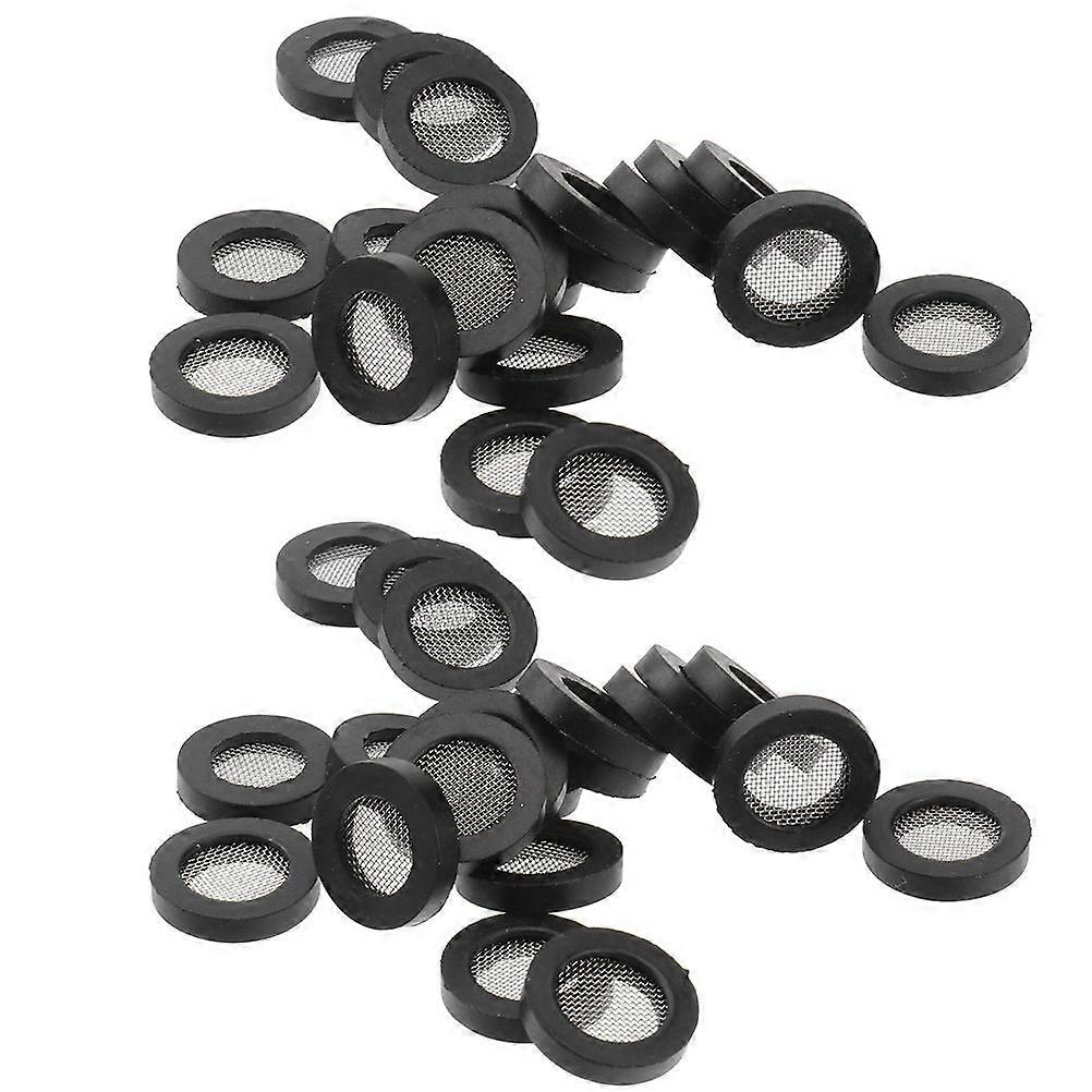 60PCS Garden Hose Connector with Strainer, Durable High Temp Resistant Hose Filter Washer for Reliable Performance