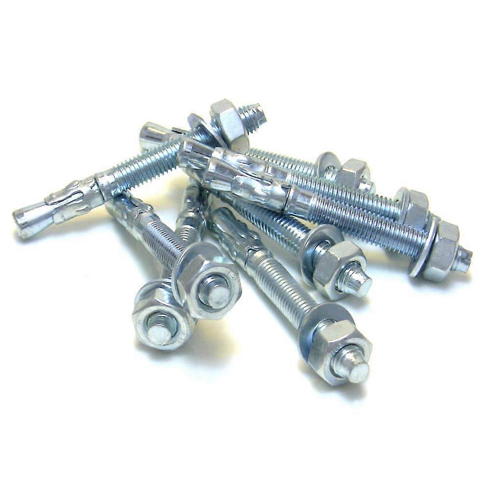Pack of 10 HeavyDuty Anchor, HeavyDuty Dowel, Wedge Bolt, Bolt Anchor, Galvanised Ref: 4494