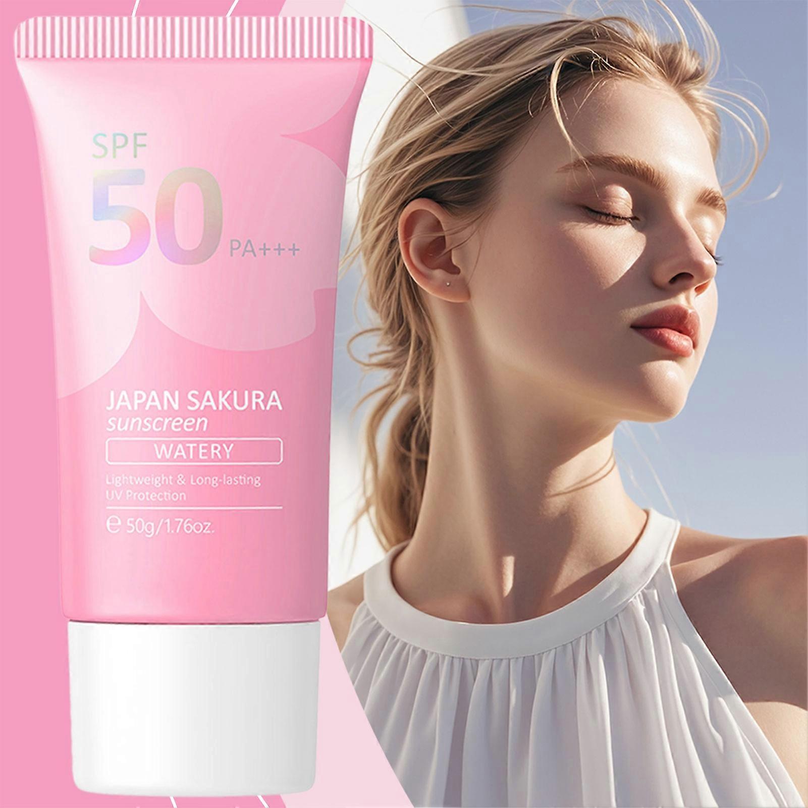 SPF 50 Japanese Sunscreen 50g - Hydrating Anti-Aging Face Sunscreen for Mature Skin with UV Protection