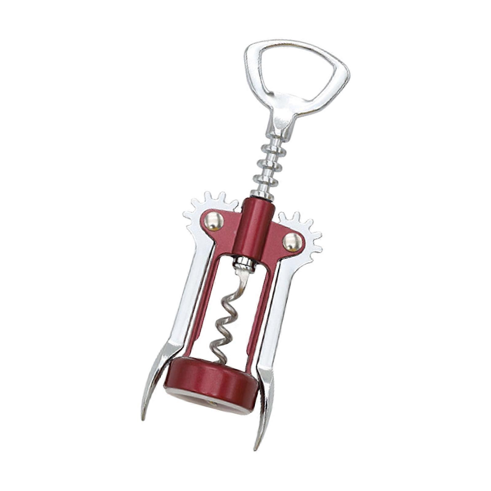 Practical Zinc Alloy Wine Opener with User Friendly Design Spirals Drill Corkscrew for Easily Opening at Any Event  Burgundy