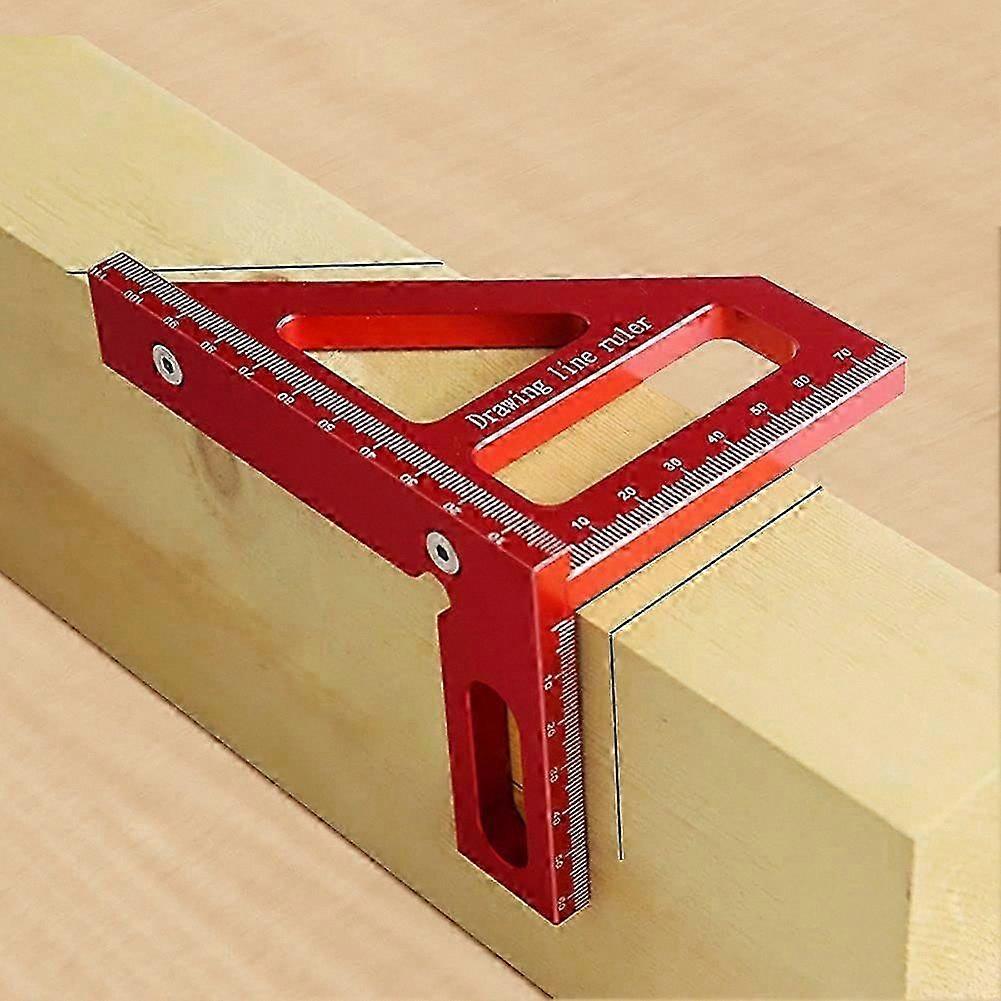 High-Precision 3D Measuring Ruler, Adjustable Angle Protractor, Aluminum Alloy Miter Square for Woodworking and Drafting Layout Tools
