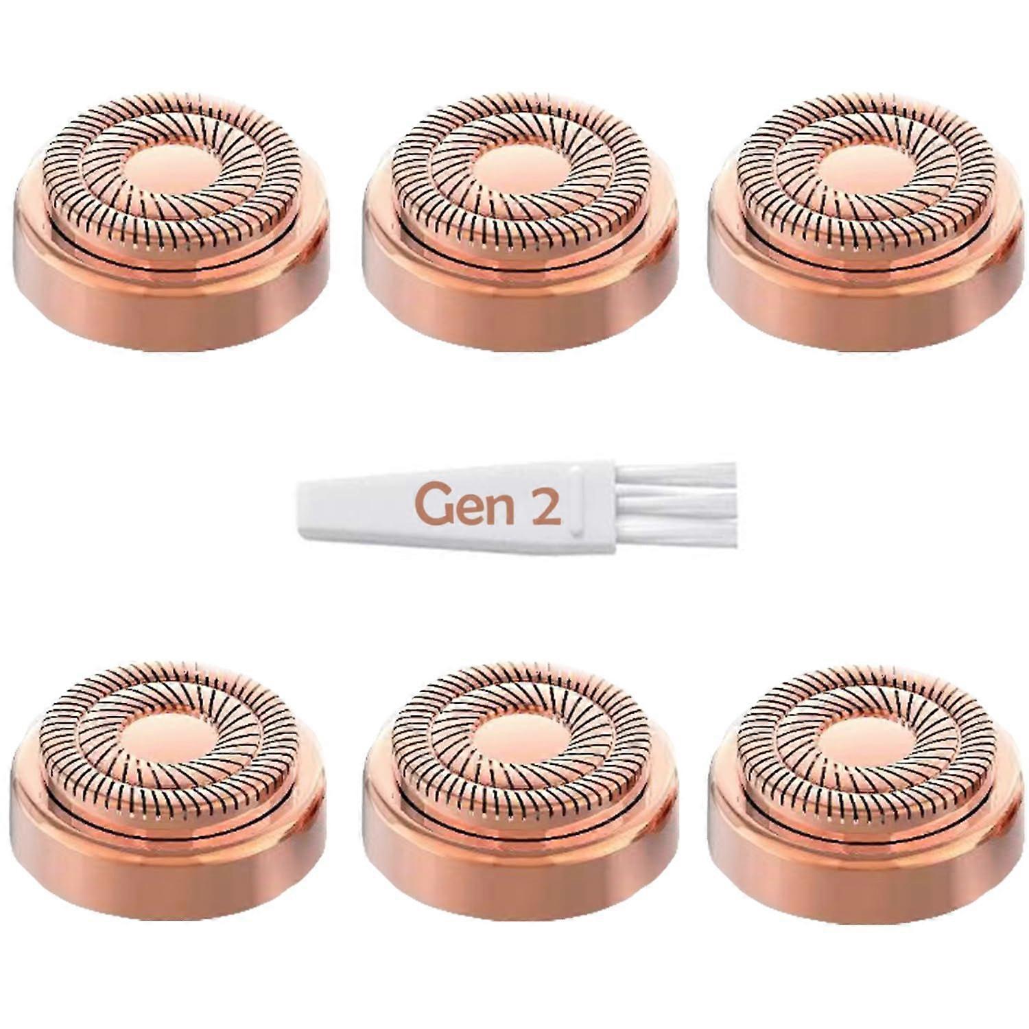 2025 Latest Model  2nd Generation Facial Epilator Replacement Heads, 6-Pack