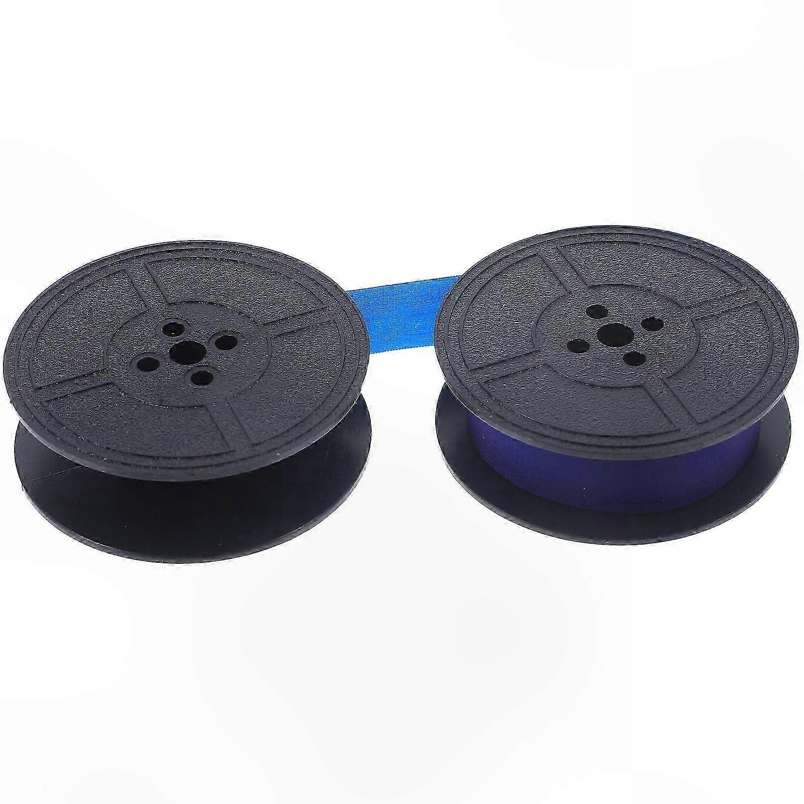 Dual Coil Typewriter Ribbon for Clear Blue Printing, 1 Set Replacement