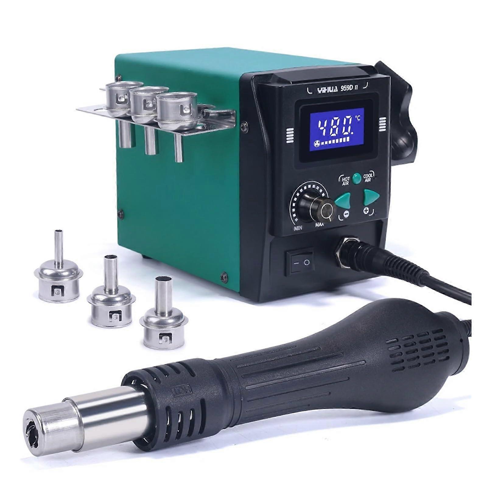 959DII 700W Easy PlugPull Nozzles Hot Air Gun Rework Soldering Station Phone Welding Tools(Package1,240VAU) 240VAU Package1