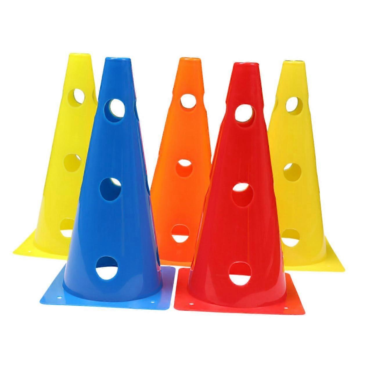 Soccer Training Marker Cones 5-Piece Set PE Material Agility and Speed Drills for Boys and Girls Games and Athletes