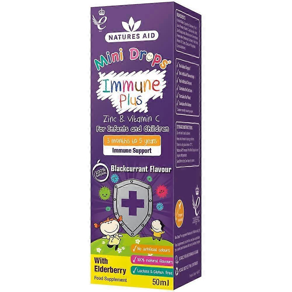 Natures Aid Immune Plus Children's Drop 50ml - 4 Pack