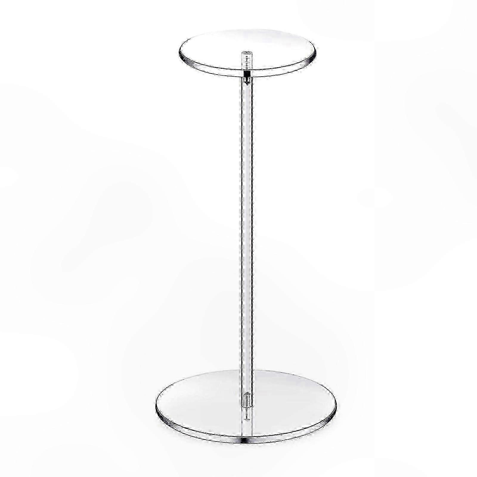 Clear Acrylic Display Stand for Hats Caps Wigs Tabletop Riser with Modern Design