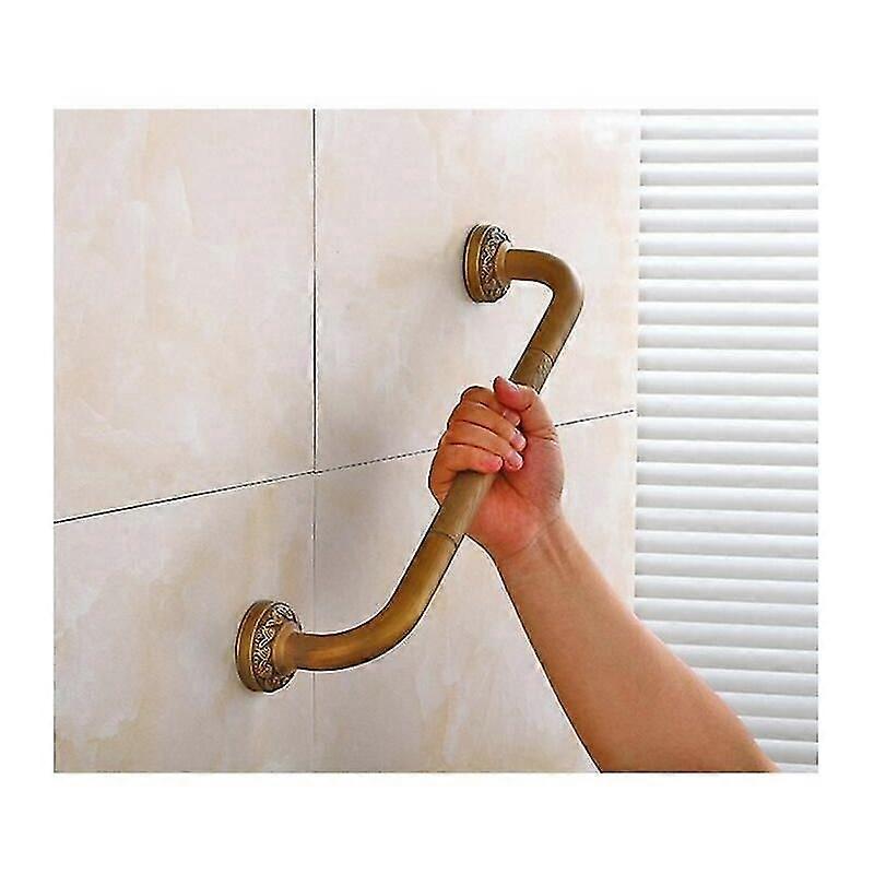 Retro Güvenlik Kepçe Bar 49 cm Bakır Banyo Küvet Duş Duvara Monte Tuvalet Çocuklar için Hamile Kadın Engelli Yaşlı