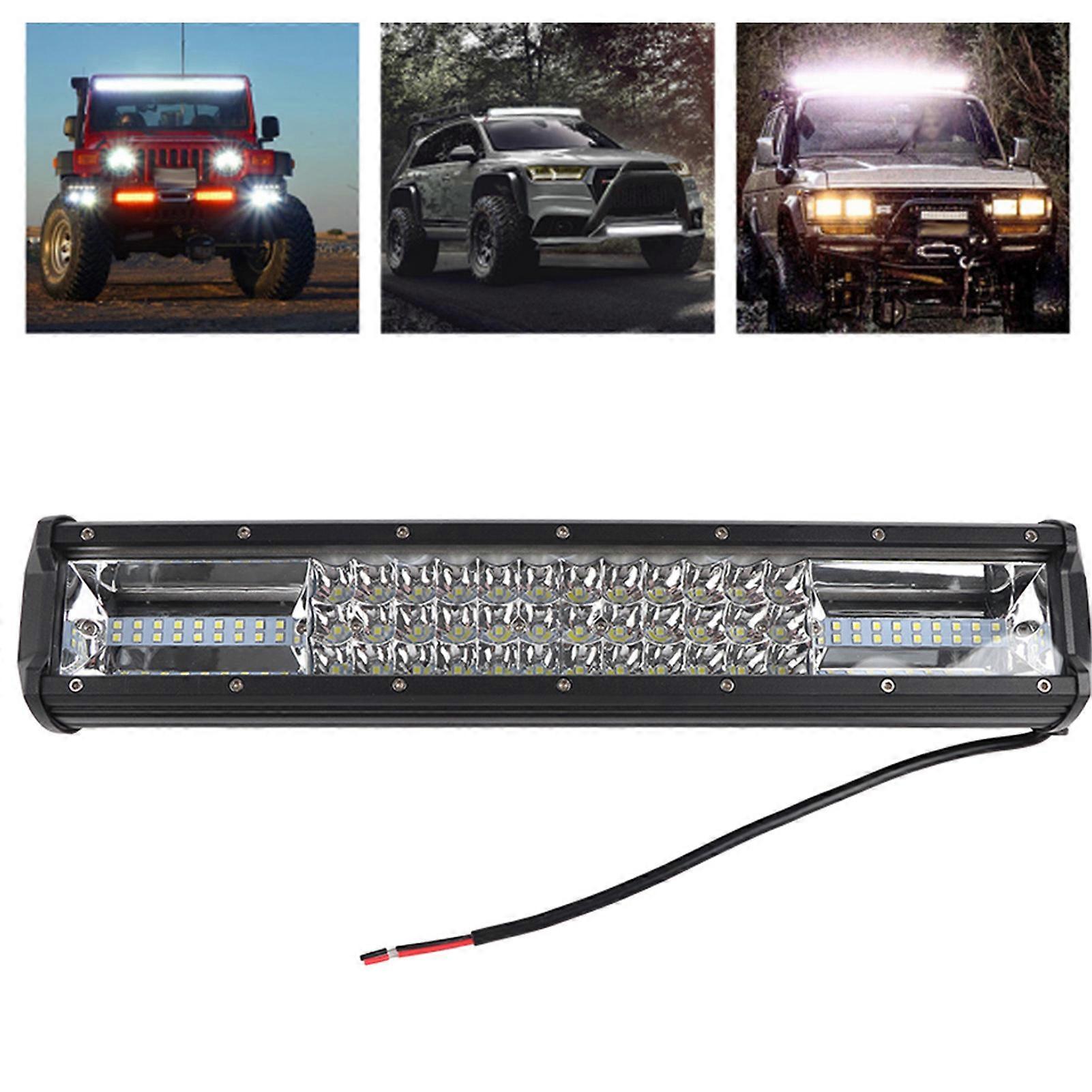 16inch 432W DC10-30V Tri-Row LED Work Light Bar White
