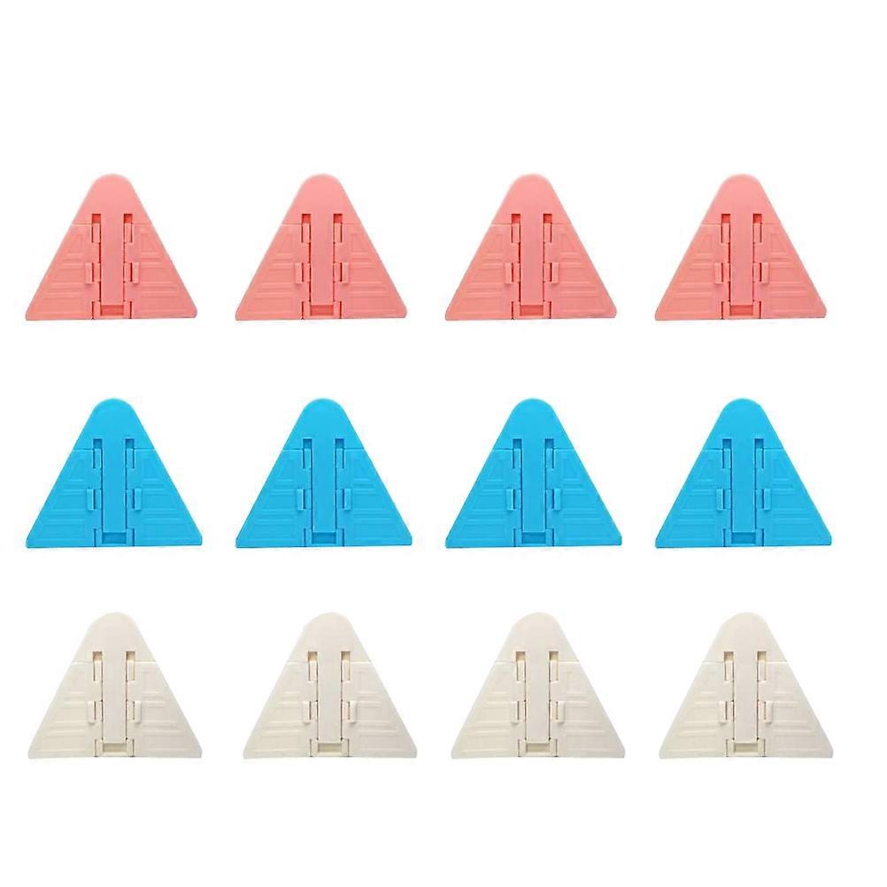 Anti-Pinch Window Door Protection Lock Baby Safety Device Abs Material with Adhesive Tape for Windows and Cabinets in Assorted Color 12Pcs