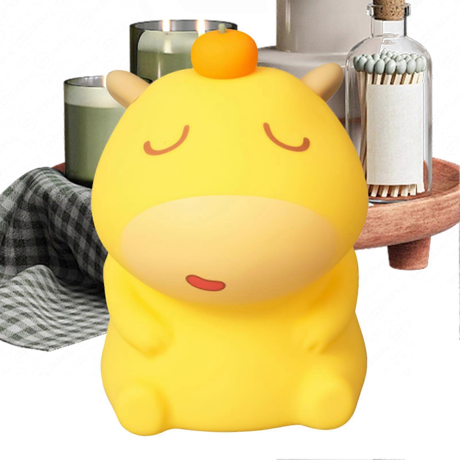 Capybara Night Light Silicone Lamp With Touch Control And Adjustable Brightness, Nursery Decor, 1 Piece