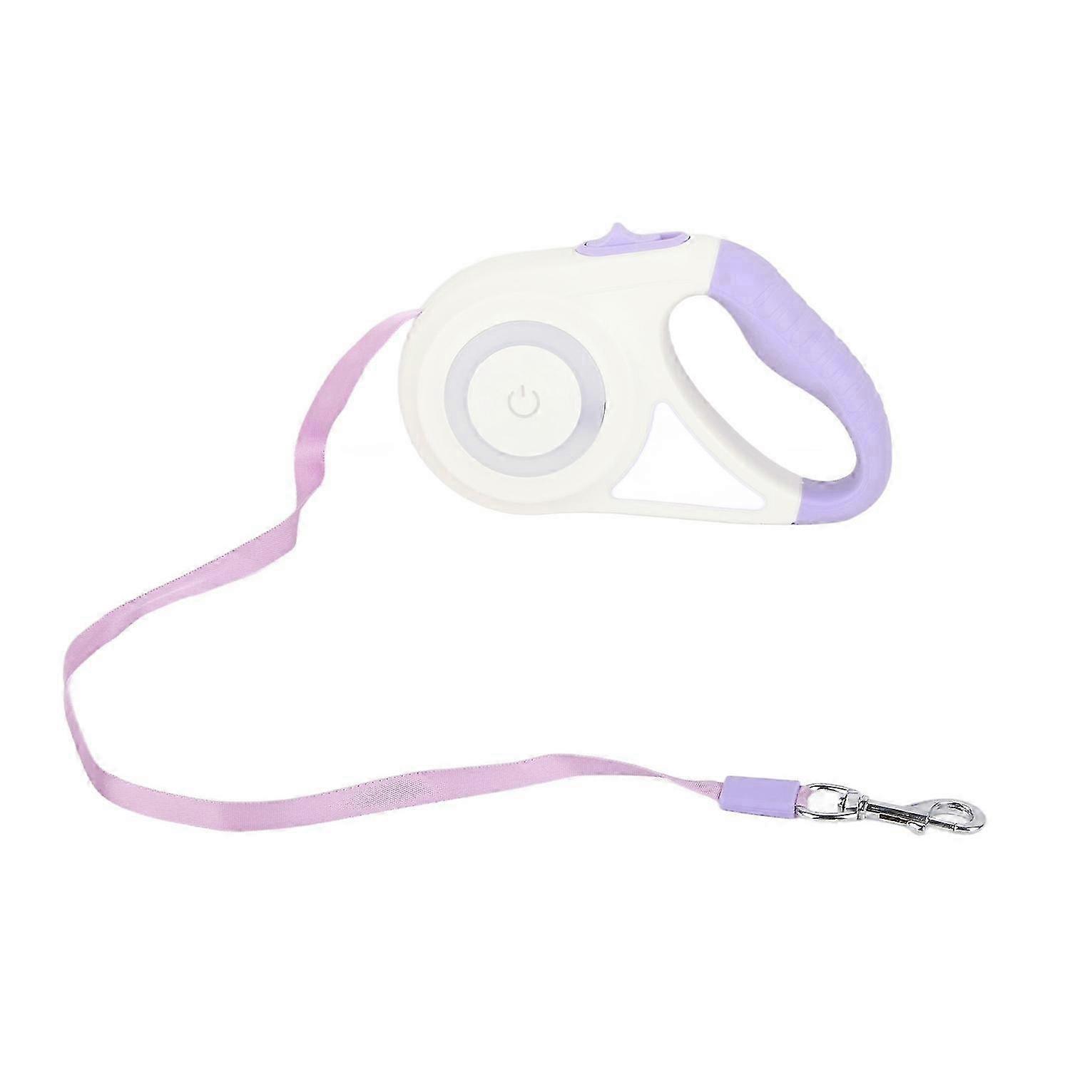 LED Automatic Retractable Dog Leash Safe Wearable Ergonomic Handle Pet Leash with RGB Touch Light fo