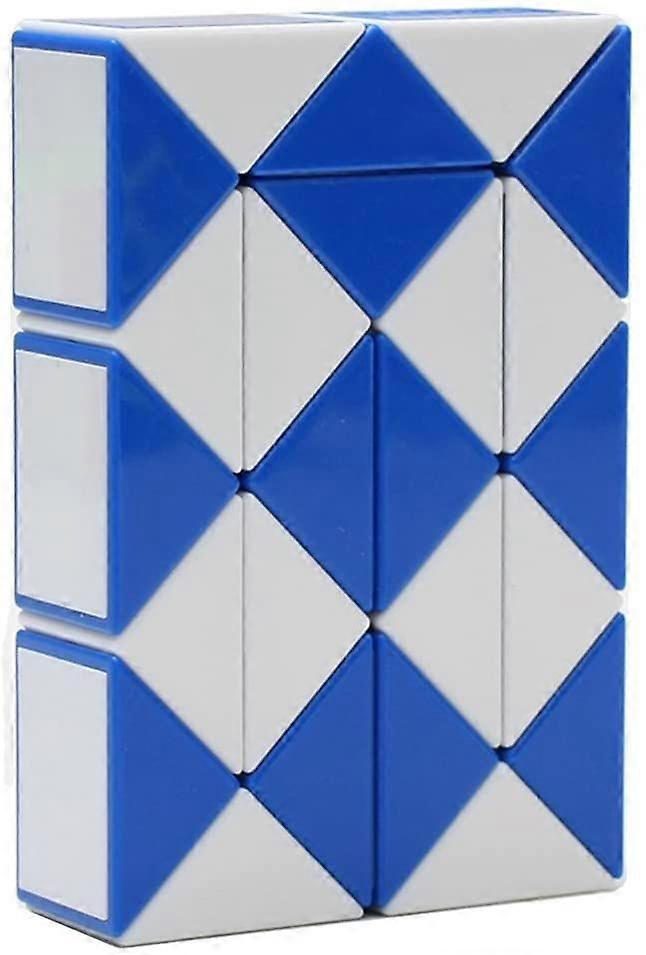 24 Blocks Variety Magic Ruler Plastic Magic Snake Cube Random Color