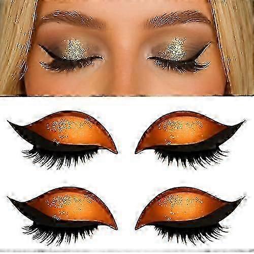 2-in-1 reusable eyeshadow and eyelash makeup stickers for all eye shapes