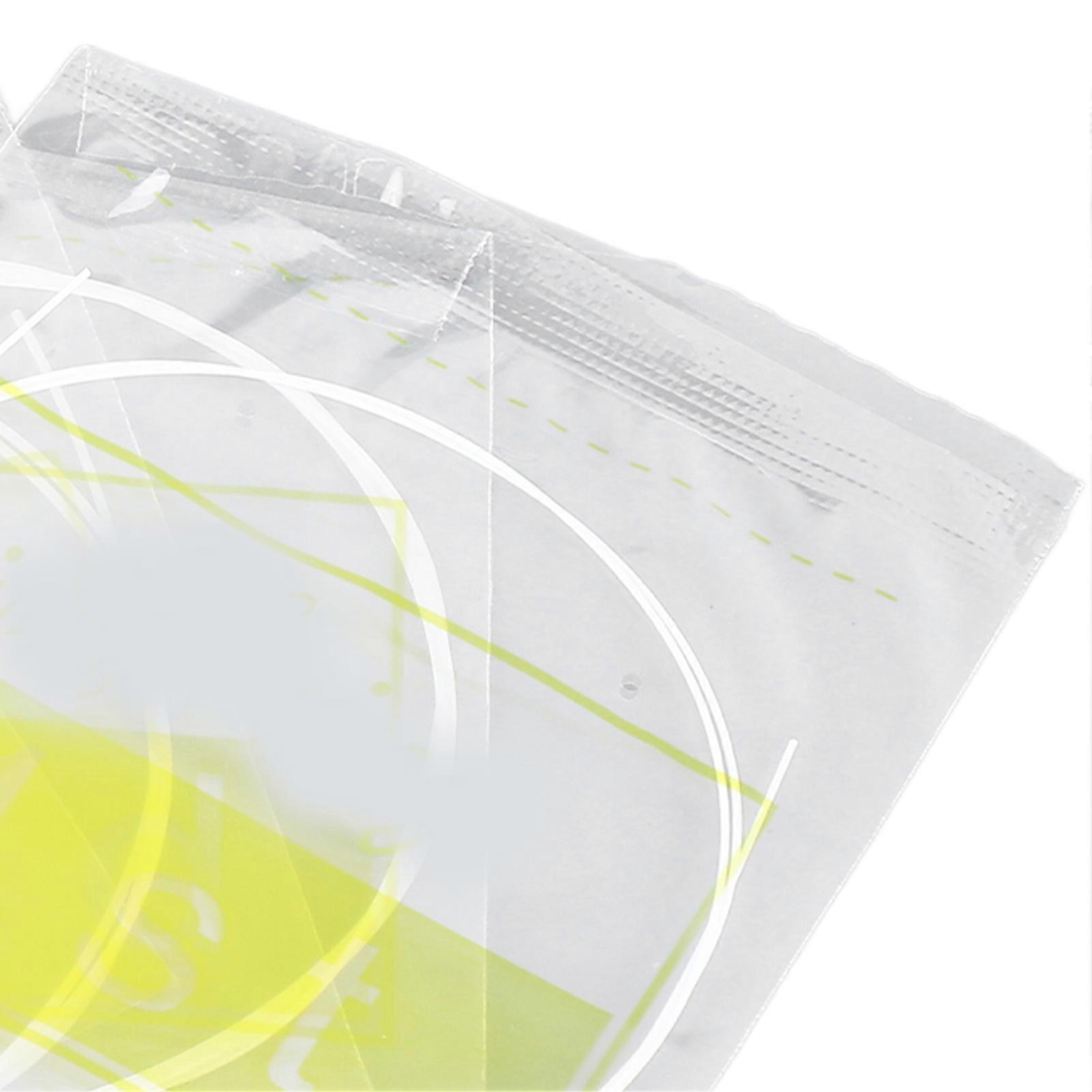 4 Strings Ukulele Strings Set Nylon Strings Bright Clear Sound Easy Installation for Repair White