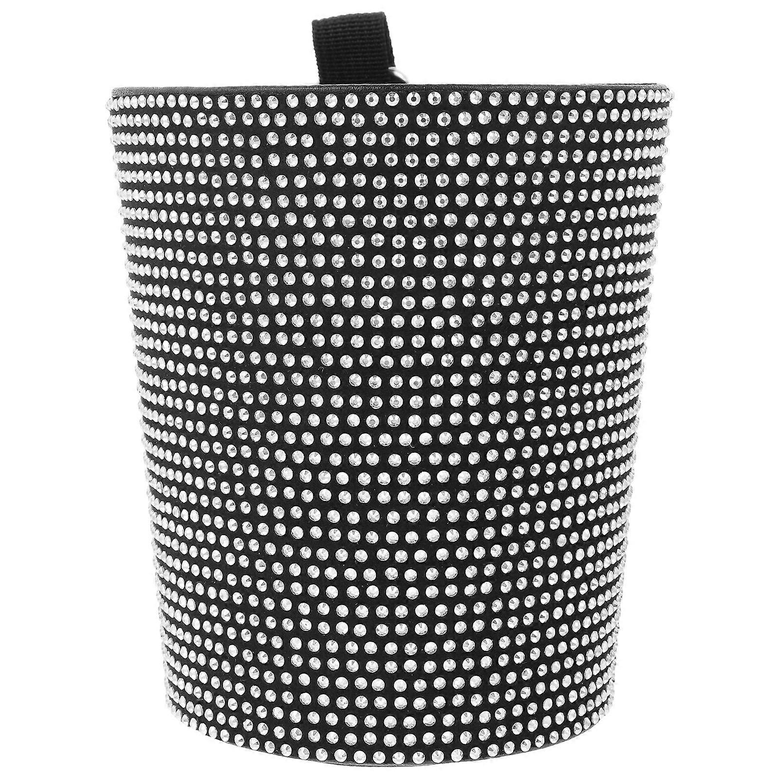Delicate Car Storage Box with Multi-functional Auto Trash Bin for Car Use 1pc