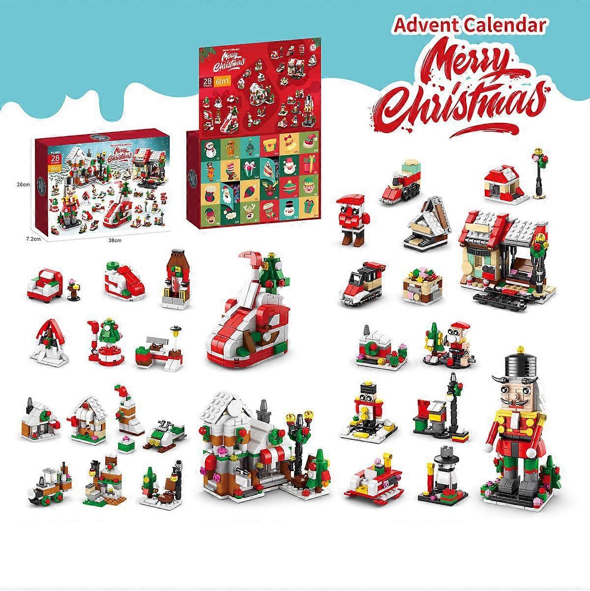 Advent calendar building blocks, Christmas 2025 advent calendar for adults and children, countdown calendar building blocks, Christmas nutcracker