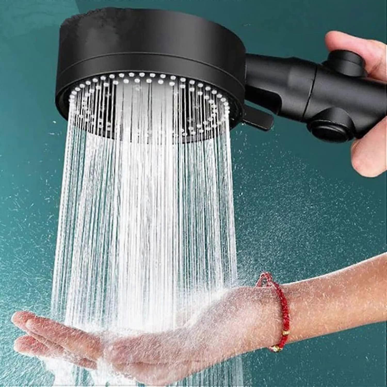 5-Mode Handheld Shower Head with Pause Switch and Water Efficiency Features