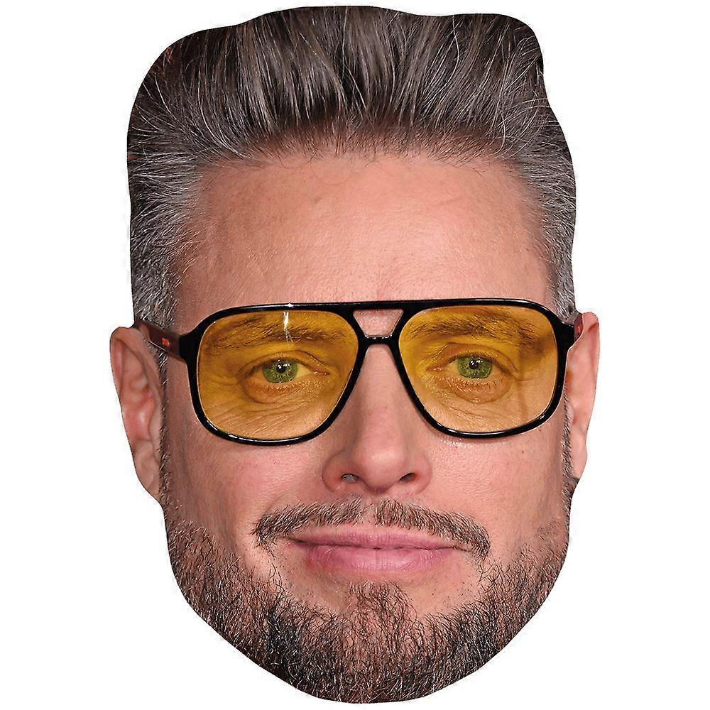 Keith Duffy (Glasses) Celebrity Mask, Flat Card Face