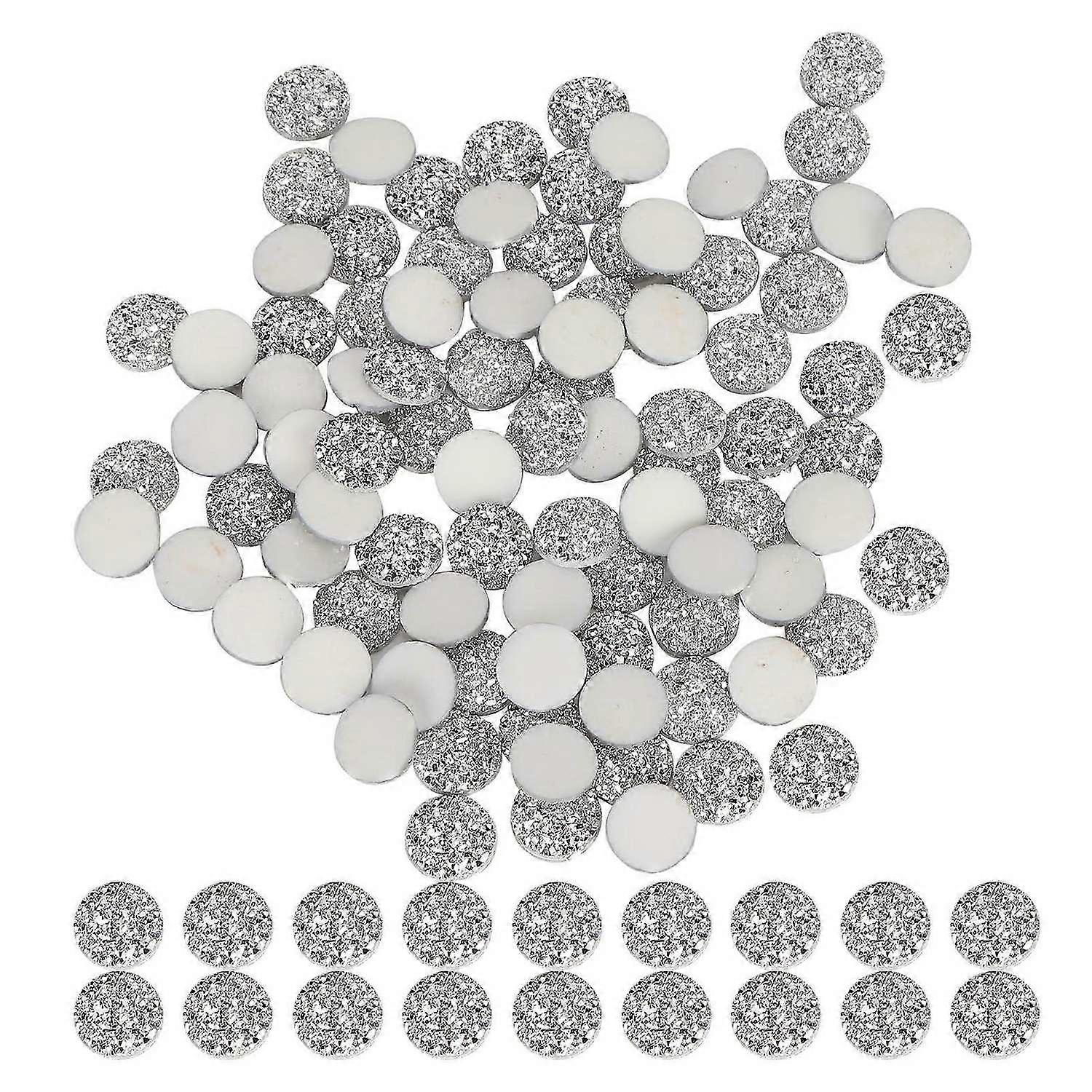 2025 Latest Model 100Pcs Flat Diamond Resin Round Bright Flatback Rhinestone